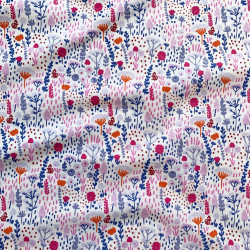 Printed Cotton BELIA White / Pink Multicolored